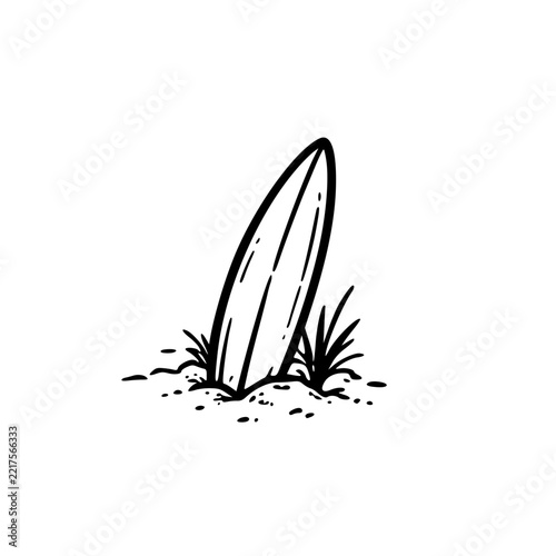vector illustration of a surfer