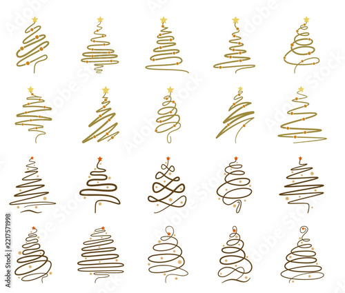 Minimalist Tree Line Art Collection