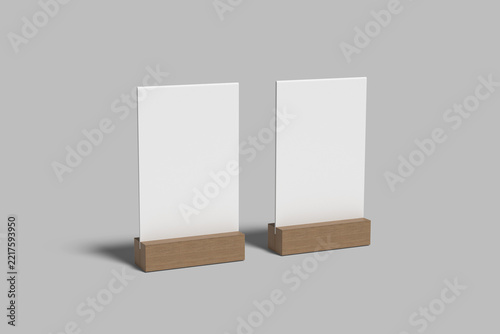 Menu Board Blank 3D Render Mockup
