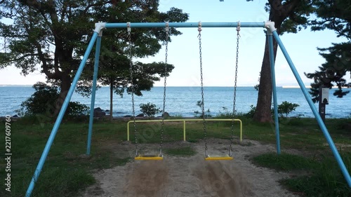 海辺のブランコ、上人ヶ浜公園、SHONIN PARK