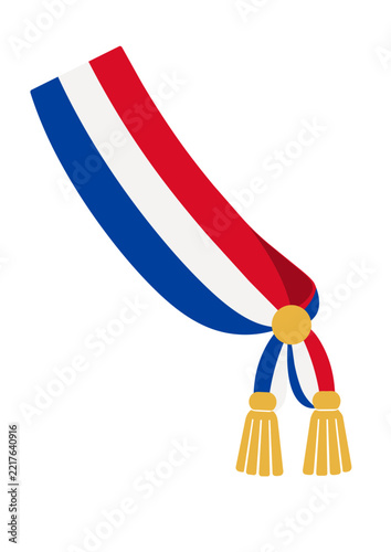écharpe maire tricolore