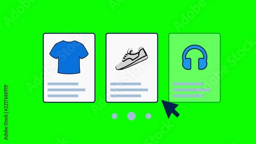 Online Shopping 2D Animation with E-Commerce Cart, Product Selection, Checkout and Delivery