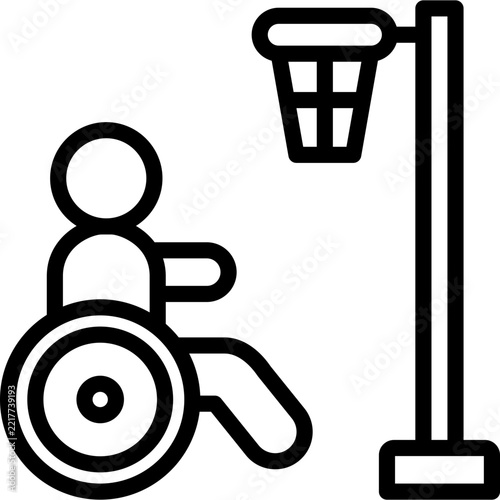 sport icon illustration design with outline