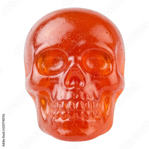 3D Cartoon Gradient Halloween Gummy Candy Set isolated