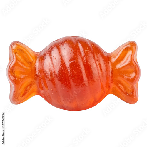 3D Cartoon Gradient Halloween Gummy Candy Set isolated