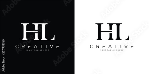 HL Letter Elegant Luxury Logo Vector Design
