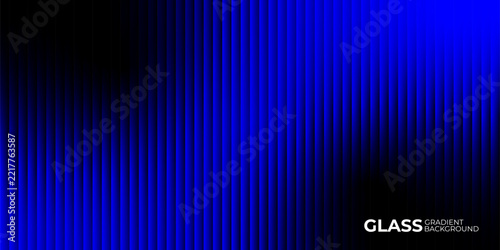 Futuristic Deep blue lines pulse with modern elegance. Vertical gradients suggest clean, reflective surfaces. Glass texture evokes sleek design and cool sophistication. Ideal for tech.