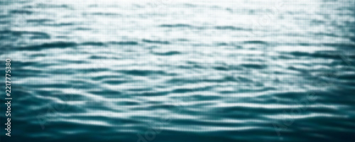 Blue and white water ripples light surface overlay background. 3d clear ocean surface pattern with reflection effect backdrop. Marble desaturated texture.