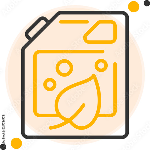 Biofuel Can Vector Icon