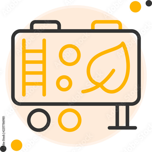 Biofuel Tank Vector Icon