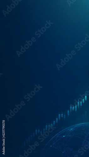 Abstract Blue Background with Futuristic Digital Technology, Flowing Energy Lines, Modern Business Concept and Dynamic Web Design Pattern