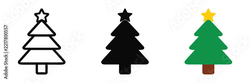 Christmas Tree Holiday Celebration Icon