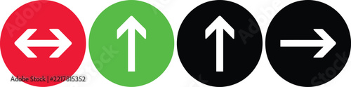 Arrow vector icon navigation sign collection showing directional