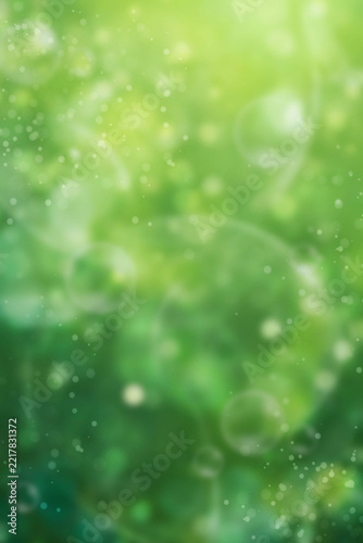 Green abstract background blur