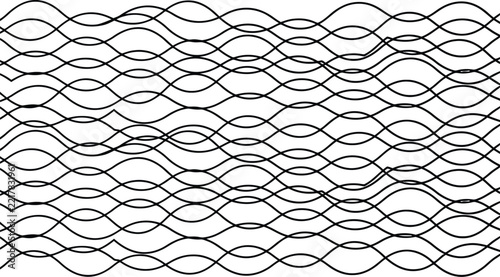 Wave icon set representing abstract rhythmic sine frequencies
