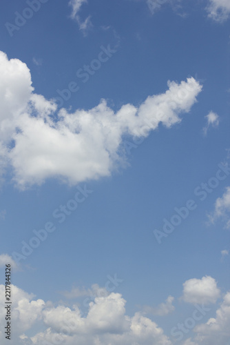 Photography It is a blue sky with clouds.