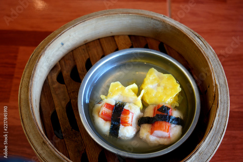 Dim sum: a Chinese snack.