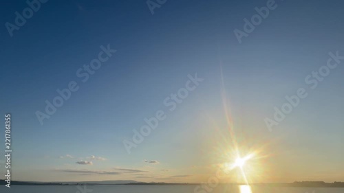 sunset over the sea