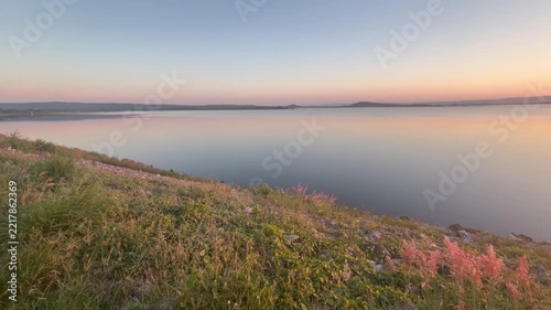 sunrise over the river