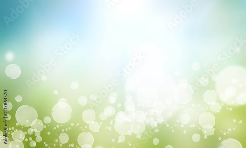 Spring background blur with grass