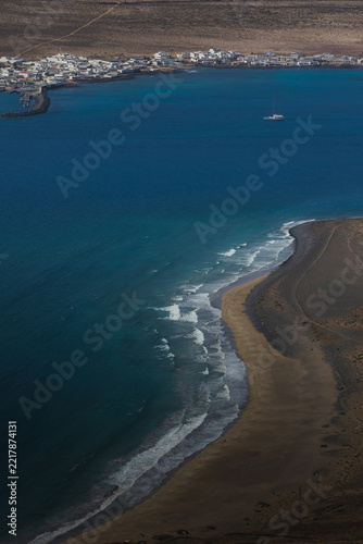 Playa del Risco Beach Beside La Graciosa Village Bay