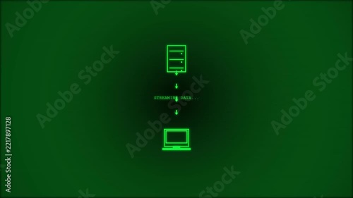 Retro Computer Interface Loading Sequence Digital Animation Sheet