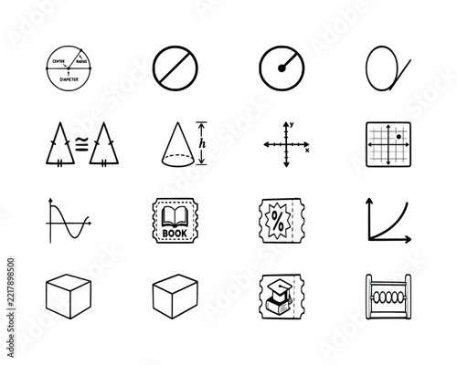 Geometry Math Icons