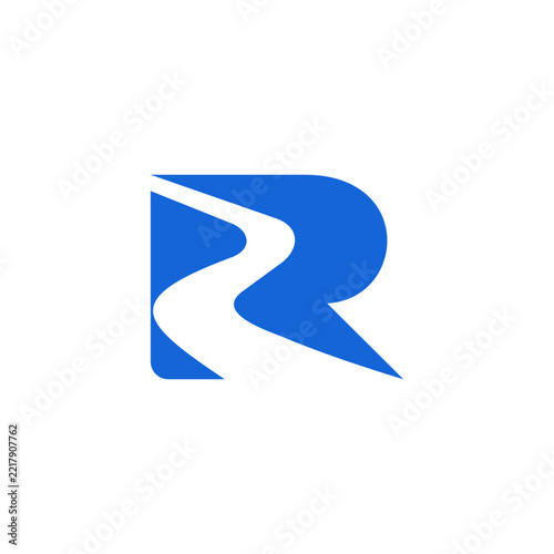 Road River Letter R Logo