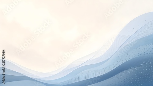 Translucent Navy Silk Ribbons Flowing Across Ivory Studio Background