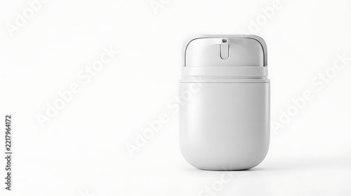 Minimalist white portable toothbrush holder for travel bathroom