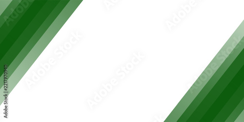 Abstract green and white modern geometric background with diagonal stripes. Vector illustration