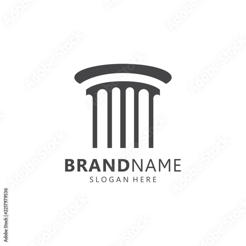 Illustration of a pillar with a minimalist concept.