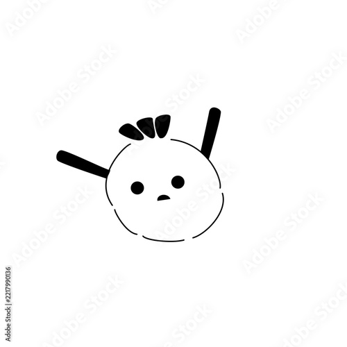 Set of cute doodle characters, funny animals, and monsters vector design