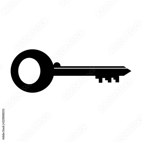 Black key icon symbol