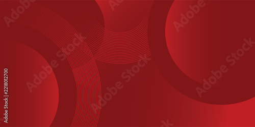 Abstract Red Gradient Circle Wavy Lines Background Vector Design