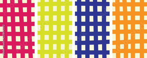 Vibrant Colorful Grid Patterns, Geometric Woven Lines, Bold Checkerboard Backgrounds, Modern Decorative Texture, Abstract Surface Design, Contemporary Graphic Artwork