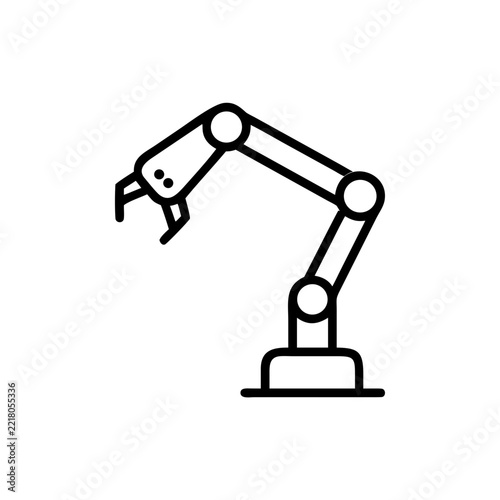 Robotic arm industrial automation manufacturing technology.