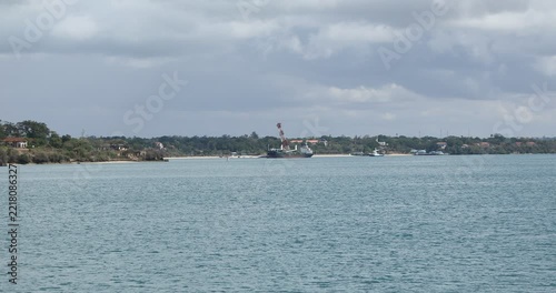  Ship in sea at Harbor Kenya