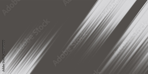 Grunge halftone gradient background. Faded grit noise texture. White and black sand wallpaper. Retro pixelated backdrop. Anime or manga style comic overlay. Vector graphic design textured template