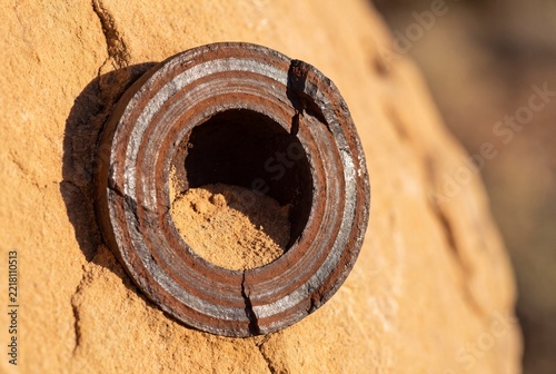 Circular Manganiferous Sandstone Concretion Ring.