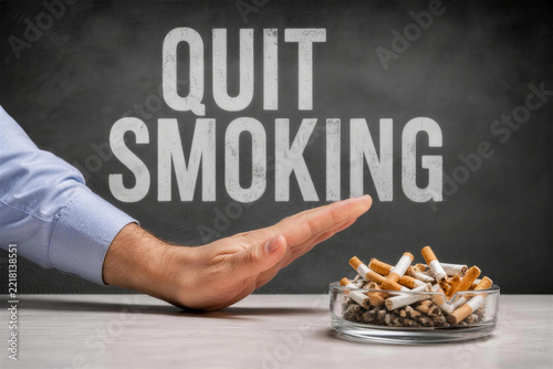 Quit Smoking Anti Tobacco Health Campaign with Cigarettes