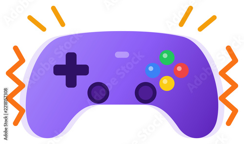 Game controller rumble vibration icon