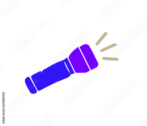 Handheld Flashlight Search and Outdoor Exploration Icon