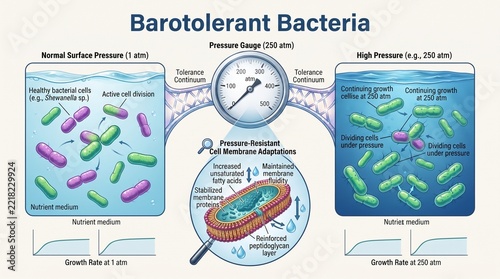 Barotolerant Bacteria Resistant to Pressure Changes in Aquatic Environment
