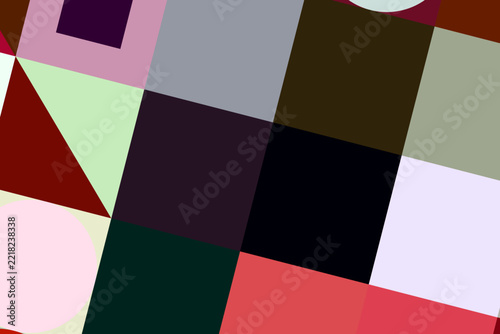 Elite Colorful Geometric Grid Graphic CPC0003