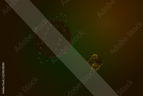 Stunning Quantum Gold Digital Globe Premium Format CPC0057