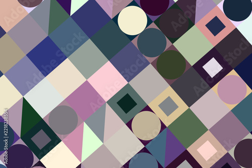 High-Tech Colorful Geometric Grid Theme CPC0077