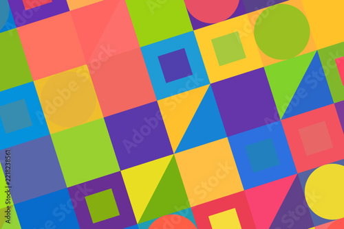 Cinematic Colorful Geometric Grid Element CPC0095