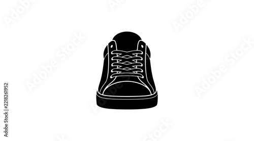 Low Top Sneaker Isolated on White Background 