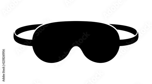 Adjustable eye mask silhouette 